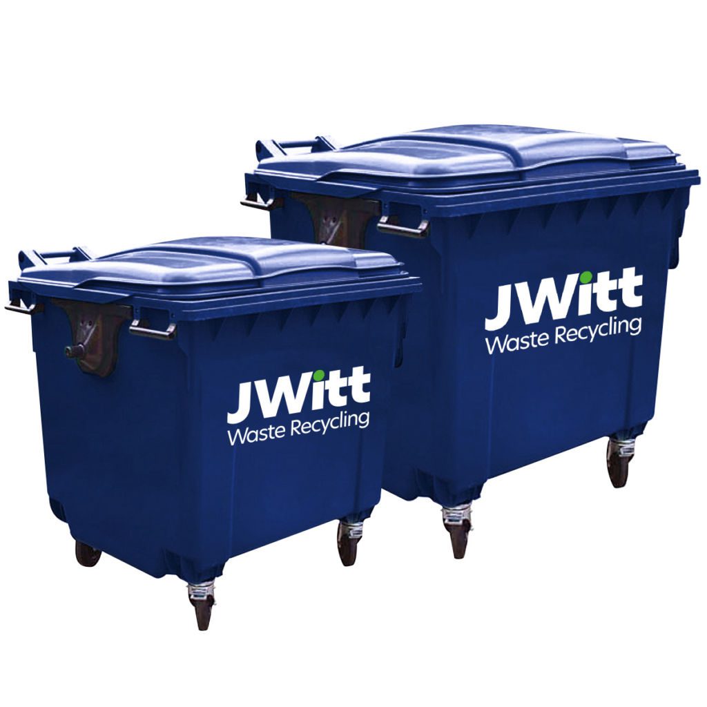 Large wheelie bins for wheelie bin hire | J Witt Waste Recycling