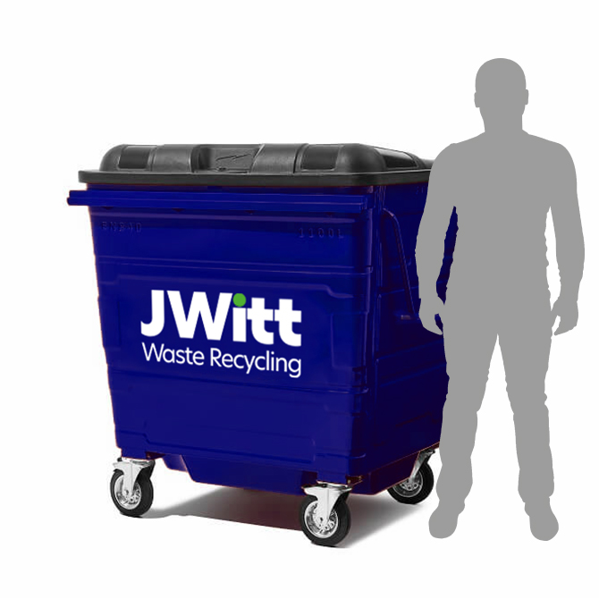 JWitt Waste Wheelie Bin 1100L