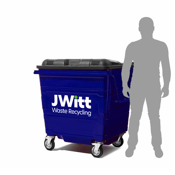 JWitt Waste Wheelie Bin 660L