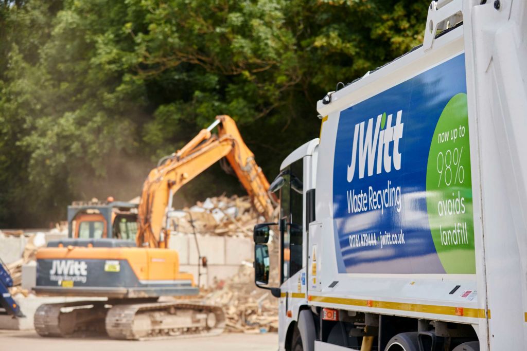 Skip hire and recycled aggregates at JWitt Waste Recycling