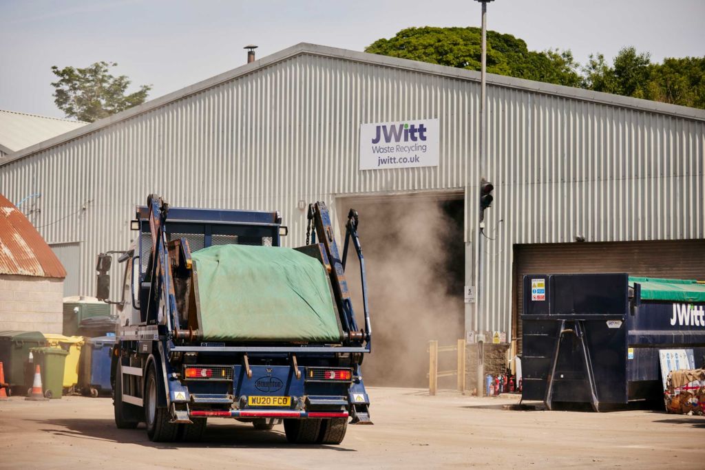 Weighbridge and waste transfer station at JWitt Waste Recycling