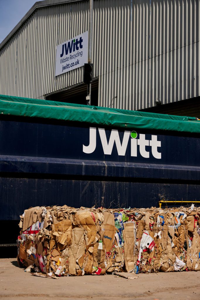Cardboard recycling | Card and waste paper recycling by JWitt Waste Recycling in Coleford Somerset