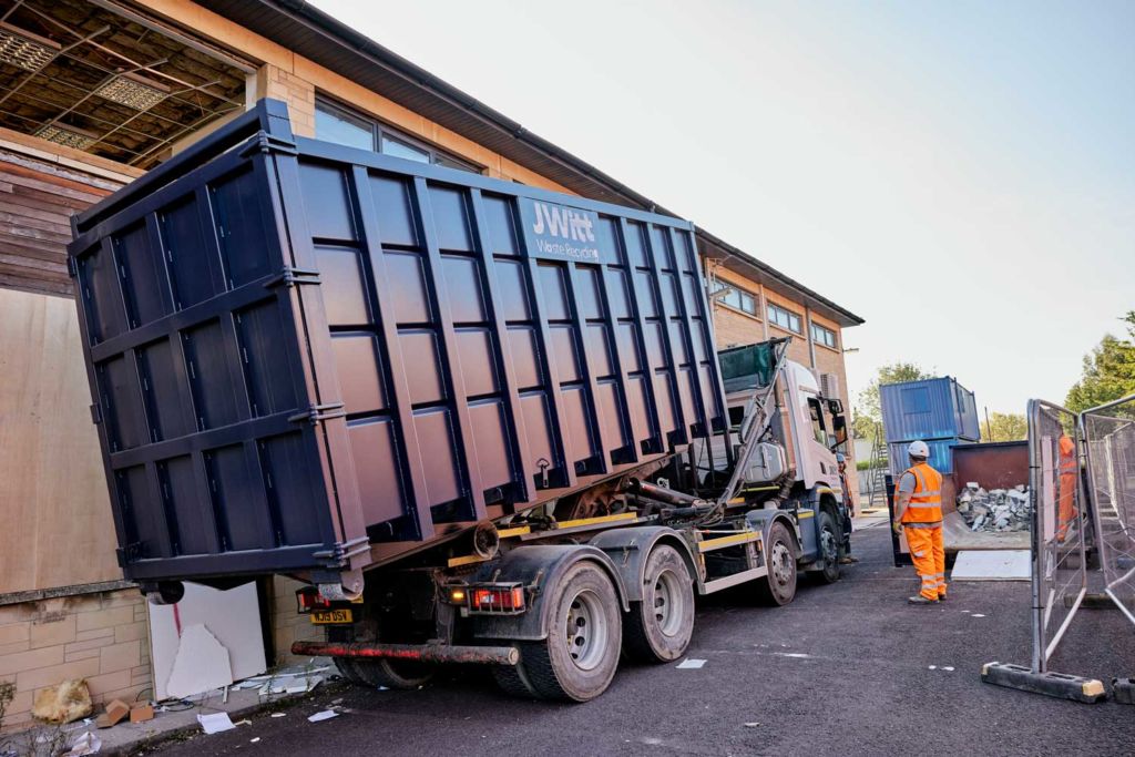 RoRo site delivery | JWitt Waste Recycling skip hire